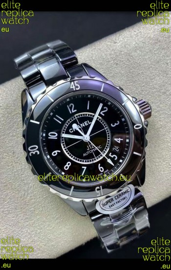 Chanel J12 38MM Black Ceramic Case Watch Automatic 1:1 Mirror Replica Watch