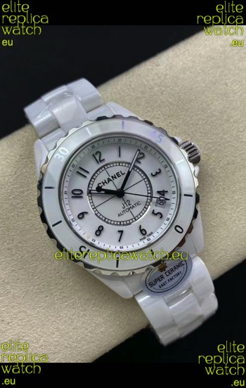Chanel J12 38MM White Ceramic Case Watch Automatic 1:1 Mirror Replica Watch