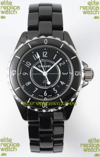 Chanel J12 Ladies Black Ceramic Casing Watch 1:1 Mirror Replica Watch 