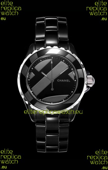 Chanel J12 Untitled Black Ceramic Casing Watch 1:1 Mirror Replica Watch - 38MM Automatic Movement