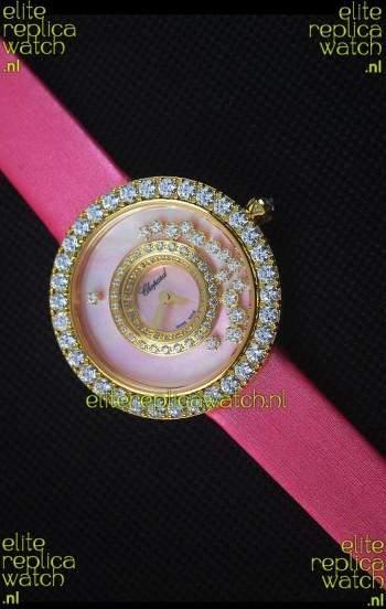 Chopard Happy Dreams 36MM in Pink Dial and Pink Strap