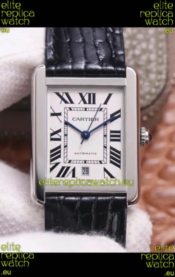 Cartier Tank Solo Swiss Automatic Watch in Stainless Steel Casing 31MM Wide 