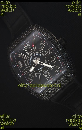 Franck Muller Vanguard Swiss Replica Watch in PVD Coated Case