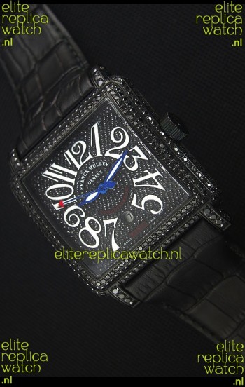 Franck Muller Conquistador King Automatic Swiss Replica Watch in Black PVD Case