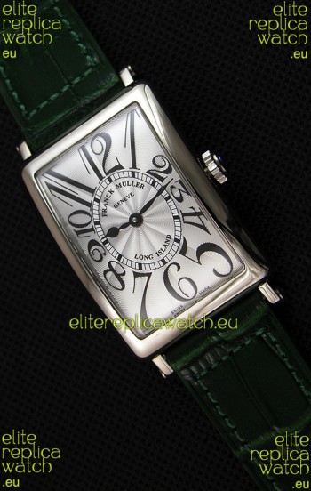Franck Muller Long Island Ladies Replica Watch in Swiss Quartz Movement Green Strap 