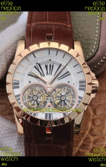 Replica Roger Dubuis Excalibur RDDBEX0249 1:1 Mirror Replica Watch in Rose Gold Casing