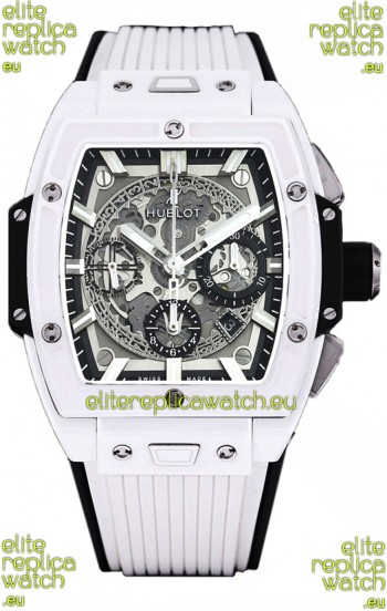 Hublot Spirit of Bang Edition Watch in White Ceramic Casing - 42MM Swiss Replica