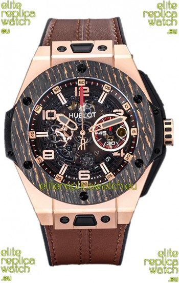 Hublot Big Bang F1 "King Carbon Gold" Edition Chronograph Swiss Replica Watch 
