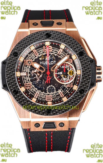 Hublot Big Bang F1 "King Carbon Gold" Edition Chronograph Swiss Replica Watch 