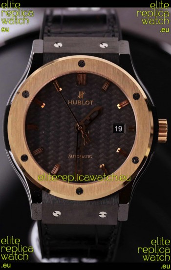 Hublot Classic Fusion Ceramic Casing Rose Gold Bezel Superclone Watch 42MM