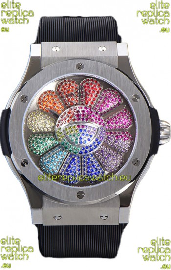 Hublot Classic Fusion Takashi Murakami Stainless Steel Edition Swiss Watch 1:1 Mirror Replica