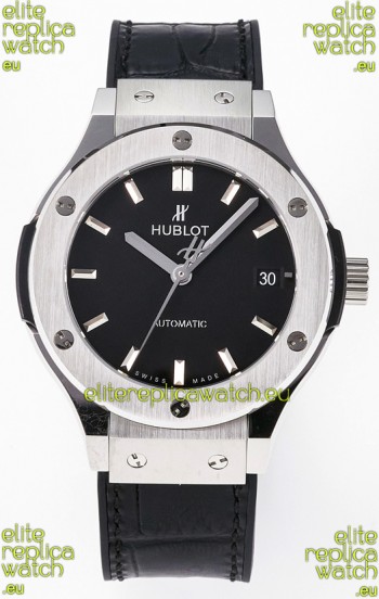 Hublot Super Clone Classic Fusion Titanium 38MM 1:1 Mirror Replica Watch Black Dial