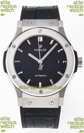 Hublot Super Clone Classic Fusion Titanium 42MM 1:1 Mirror Replica Watch Black Dial