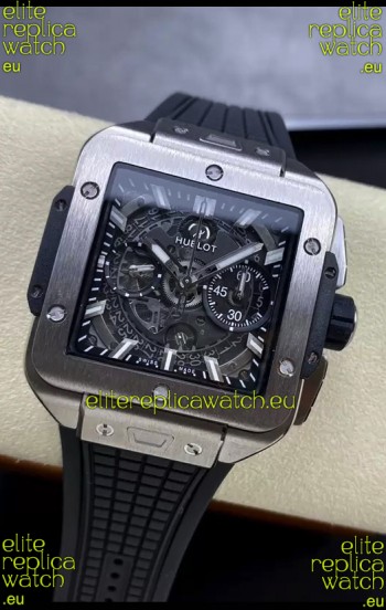 Hublot Square Bang Unico Titanium Chronograph Watch 1:1 Mirror Replica