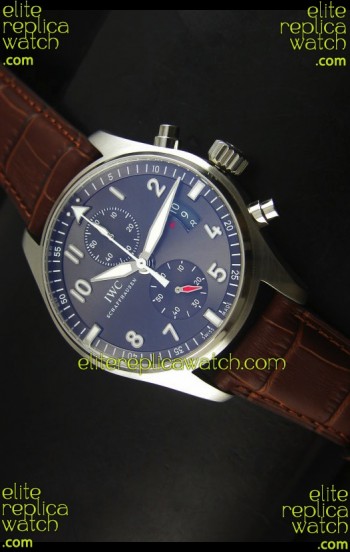 IWC IW387802 Pilot Chronograph 1:1 Mirror Replica with Leather Strap