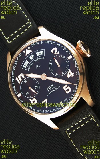 IWC Big Pilot Annual Calender Antoine de Saint Exupéry Brown Dial IW502706 1:1 Mirror Replica