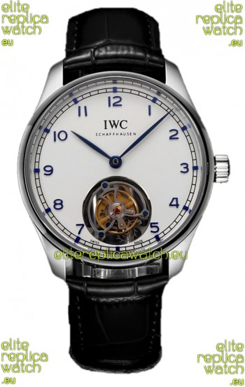 IWC Portugieser IW5458 Hand-Wound Genuine Tourbillon Steel Swiss Replica Watch 