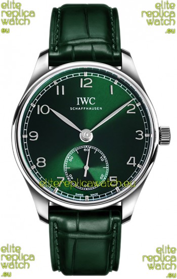 IWC Portugieser Automatic 40 IW358310 Green Dial in Stainless Steel 1:1 Mirror Replica Watch 