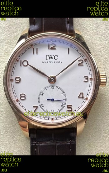 IWC Portugieser Super Clone Automatic 41 IW358306 White Dial Rose Gold Casing