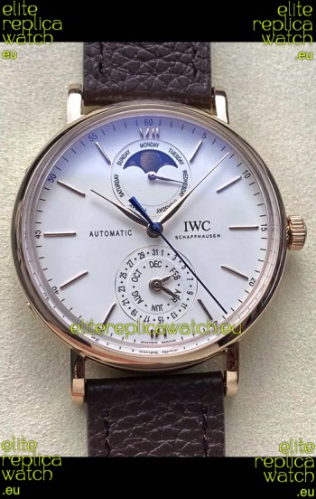 IWC IW359002 Portofino Complete Calendar Rose Gold Swiss Replica Watch 