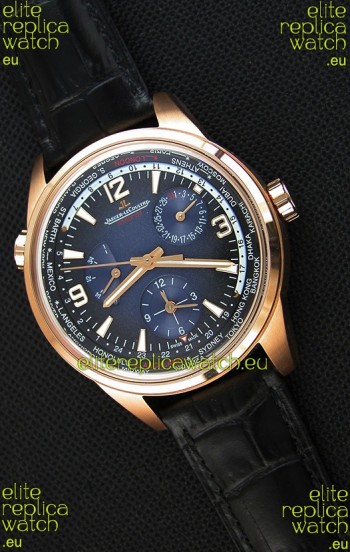 Jaeger-LeCoultre Polaris Geographic Pink Gold Swiss Replica Watch - 904847J