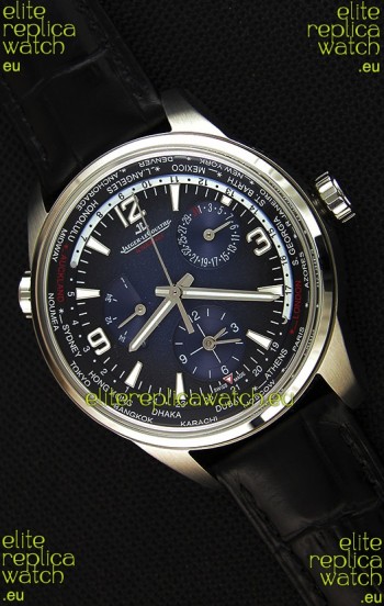 Jaeger-LeCoultre Polaris Geographic Steel Case Swiss Replica Watch - 904847J