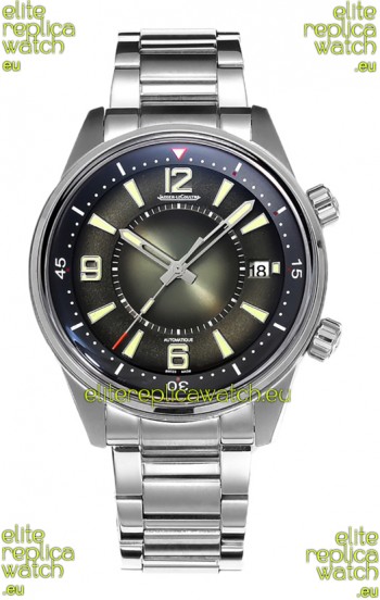 Jaeger LeCoultre Polaris Date Green Dial Steel Strap 1:1 Mirror Replica Watch 42MM