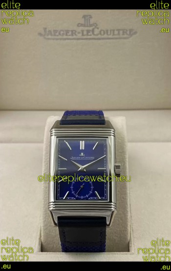 Jaeger-LeCoultre Reverso DuoFace Steel Casing Watch Blue Dial in Swiss Automatic Movement