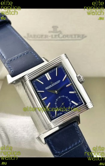 Jaeger-LeCoultre Reverso DuoFace Steel Casing Watch Blue Dial in Swiss Automatic Movement