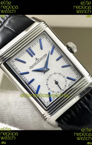 Jaeger-LeCoultre Reverso DuoFace Steel Casing Watch Nay Blue Dial in Swiss Automatic Movement