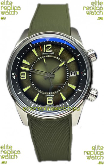 Jaeger LeCoultre Polaris Date Green Dial Rubber Strap 1:1 Mirror Replica Watch 42MM