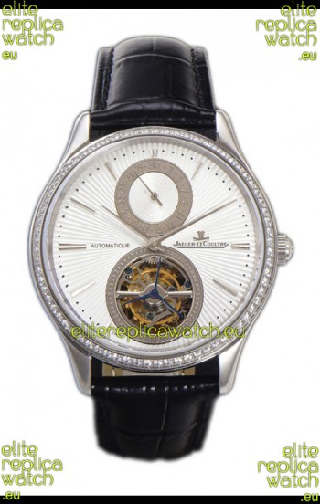 Jaeger LeCoultre Master Ultra-Thin Tourbillon White Dial Stainless Steel Casing