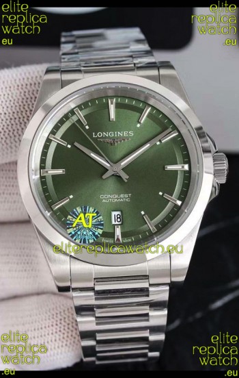 Longines Conquest Automatic Green Dial Automatic Watch in Steel Casing