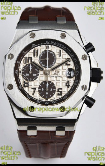 Audemars Piguet Royal Oak Offshore White Dial Chronograph 1:1 Mirror Replica Watch - 904L Steel 