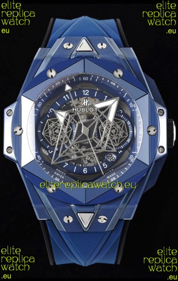 Hublot Big Bang UNICO Sang Bleu II Blue Ceramic 1:1 Mirror Quality Swiss Replica Watch 