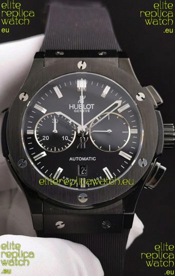 Hublot Classic Fusion Chronograph Ceramic Casing/Bezel Black Dial 1:1 Mirror Replica Watch 