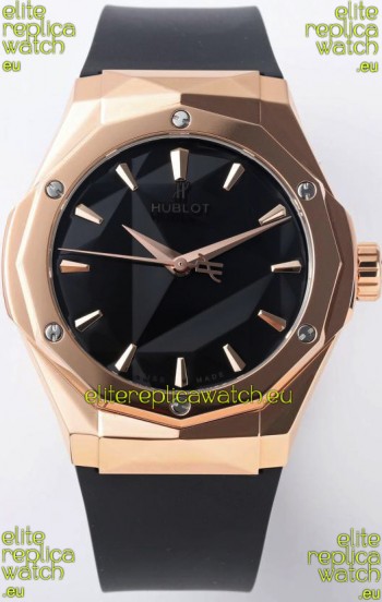Hublot Classic Fusion Orlinski King Gold 40MM Edition Black Dial Swiss Replica Watch