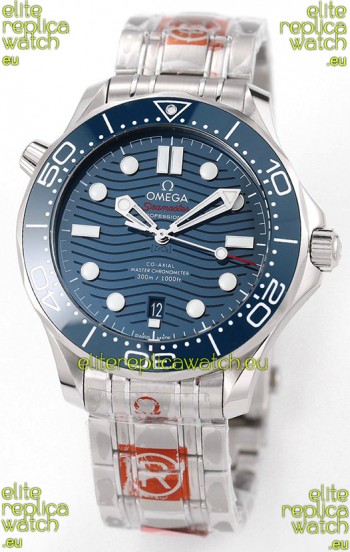 Omega Seamaster 300M Master Chronometer Blue Swiss 904L Steel 1:1 Mirror Replica Watch