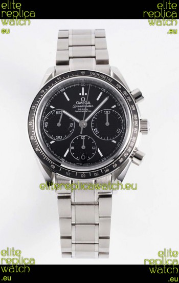 Omega Speedmaster Racing 904L Steel Chronograph 1:1 Mirror Replica in Black Dial