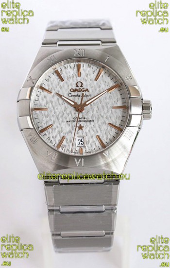 Omega Co-Axial Constellation 41MM 904L Steel Grey Dial 1:1 Mirror Replica Watch