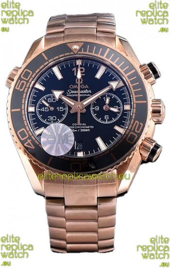 Omega Seamaster Planet Ocean 600M Sedna Gold 45.5MM 1:1 Mirror Replica Watch 