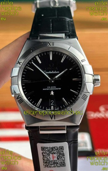 Omega Co-Axial Constellation 39MM 904L Steel Black Dial 1:1 Mirror Replica Watch