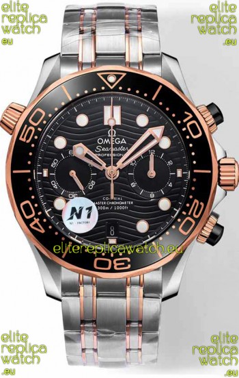 Omega Seamaster Co-Axial Master Chronograph Two Tone Steel Strap 44MM 1:1 Mirror Replica