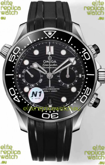 Omega Seamaster Co-Axial Master Chronograph Stainless Steel Black Dial 44MM 1:1 Mirror Replica