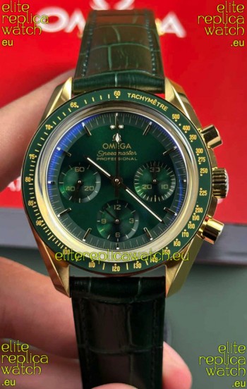 Omega Speedmaster Moonwatch Co-Axial Chronograph Green Dial 42MM 1:1 Mirror Replica Watch