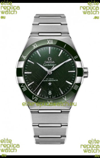 Omega Co-Axial Constellation Stainless Steel Green Dial 1:1 Mirror Replica 41MM