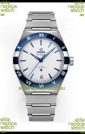 Omega Co-Axial Constellation Stainless White Green Dial 1:1 Mirror Replica 41MM