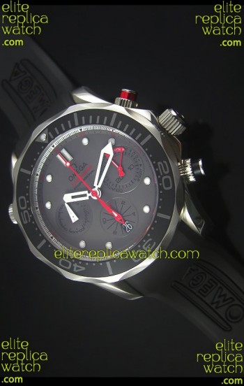 Omega Seamaster Professional Regatta Swiss Replica Watch Rubber Strap