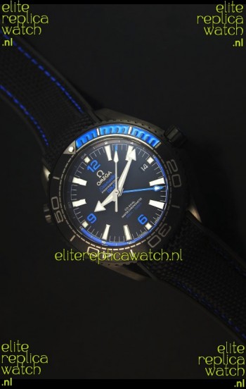 Omega Seamaster Planet Ocean Deep Black Blue GMT 1:1 Edition Swiss Replica Watch