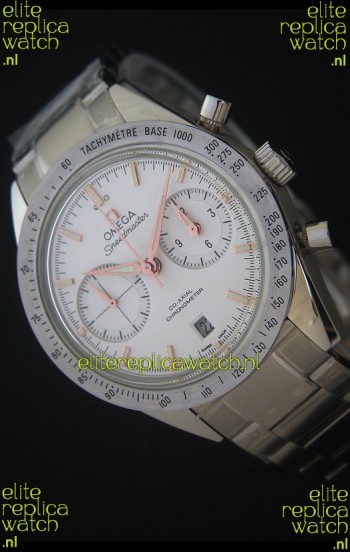 Omega Speedmaster 57 Co-Axial Chronograph in Pink Gold Markers Swiss Watch